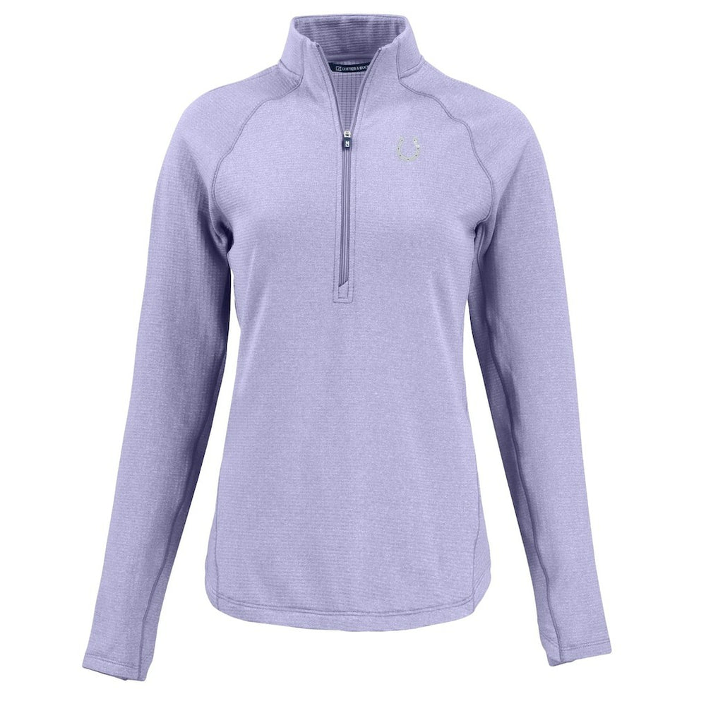 Indianapolis Colts Cutter & Buck Women's Peshastin Eco Fleece Recycled Half-Zip Top - Purple - NFL