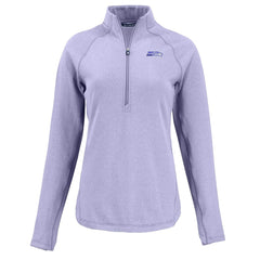 Seattle Seahawks Cutter & Buck Women's Peshastin Eco Fleece Recycled Half-Zip Top - Purple - NFL