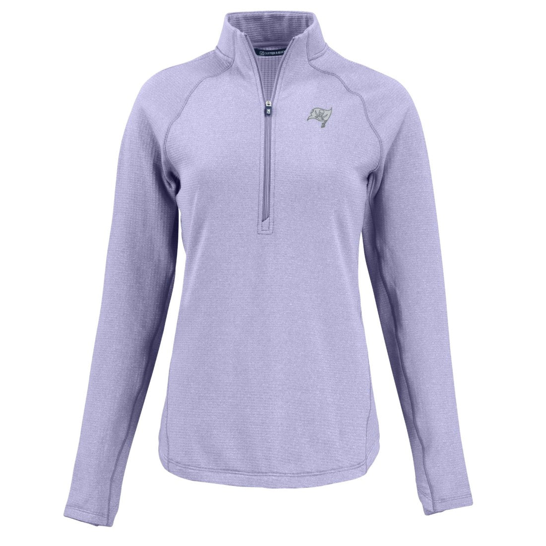 Tampa Bay Buccaneers Cutter & Buck Women's Peshastin Eco Fleece Recycled Half-Zip Top - Purple - NFL