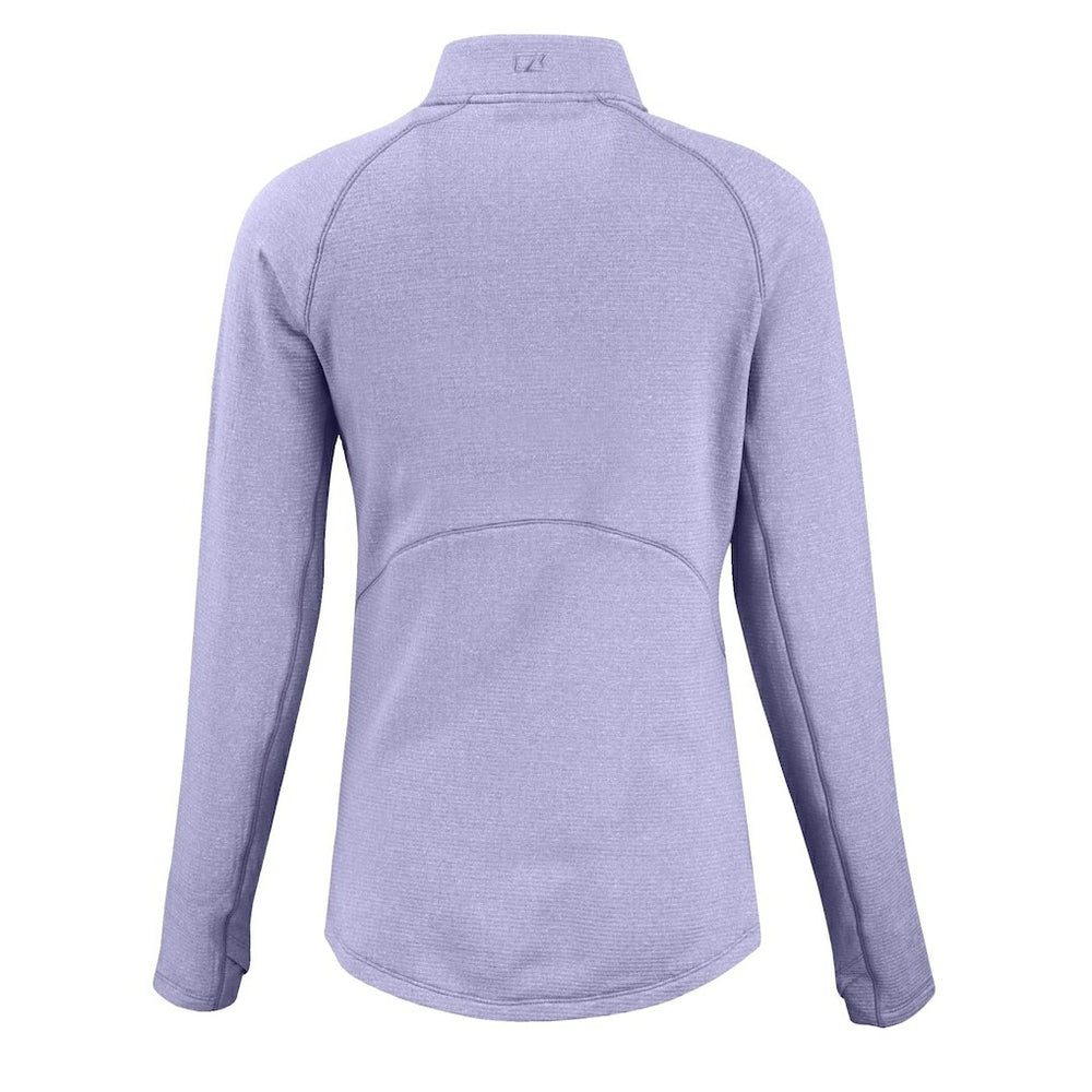 San Francisco 49ers Cutter & Buck Women's Peshastin Eco Fleece Recycled Half-Zip Top - Purple - NFL