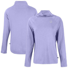 Indianapolis Colts Cutter & Buck Women's Coastline Epic Comfort Eco Recycled Funnel Neck Top - Purple - NFL