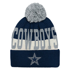 Dallas Cowboys Outerstuff Youth Modern Fan Cuffed Knit Hat with Pom - Navy - NFL