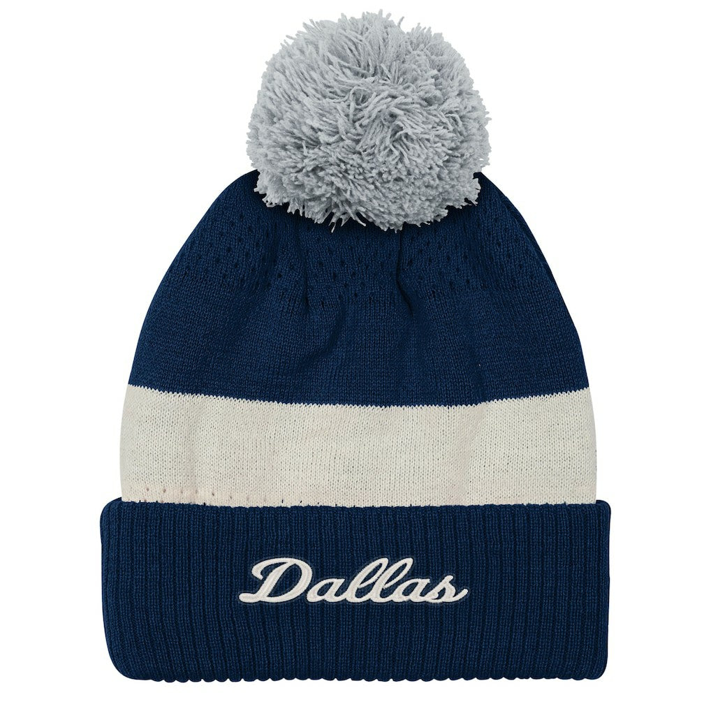 Dallas Cowboys Outerstuff Youth Modern Fan Cuffed Knit Hat with Pom - Navy - NFL