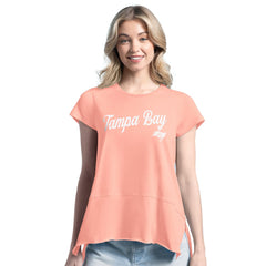 Tampa Bay Buccaneers Margaritaville Women's Gametime Is Paradise T-Shirt - Pink - NFL