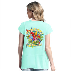 Green Bay Packers Margaritaville Women's Gametime Is Paradise T-Shirt - Mint - NFL