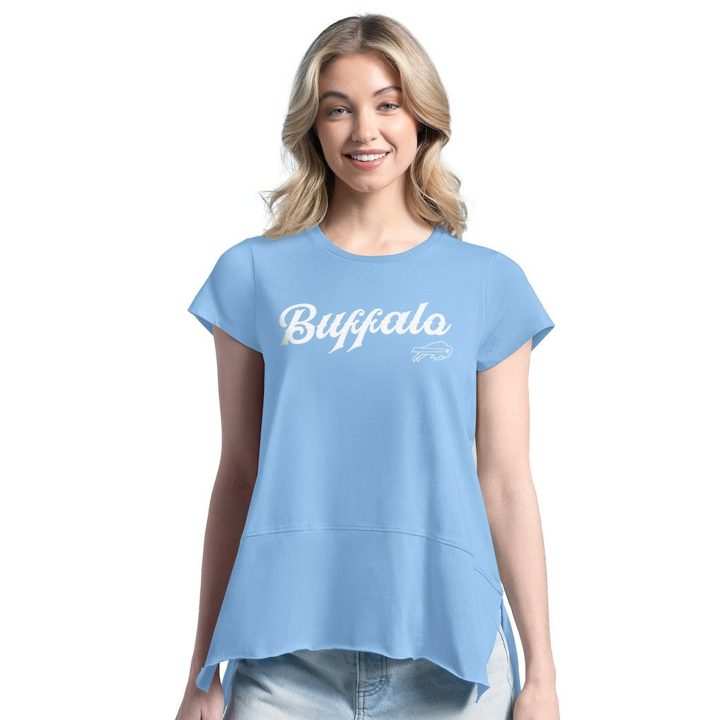 Buffalo Bills Margaritaville Women's Gametime Is Paradise T-Shirt - Blue - NFL
