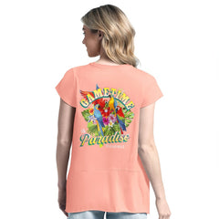 Cincinnati Bengals Margaritaville Women's Gametime Is Paradise T-Shirt - Light Orange - NFL