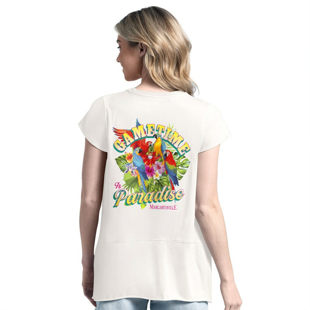 Philadelphia Eagles Margaritaville Women's Gametime Is Paradise T-Shirt - Green - NFL