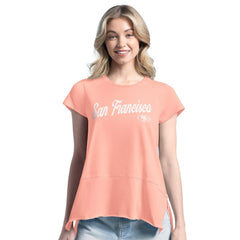 San Francisco 49ers Margaritaville Women's Gametime Is Paradise T-Shirt - Pink - NFL