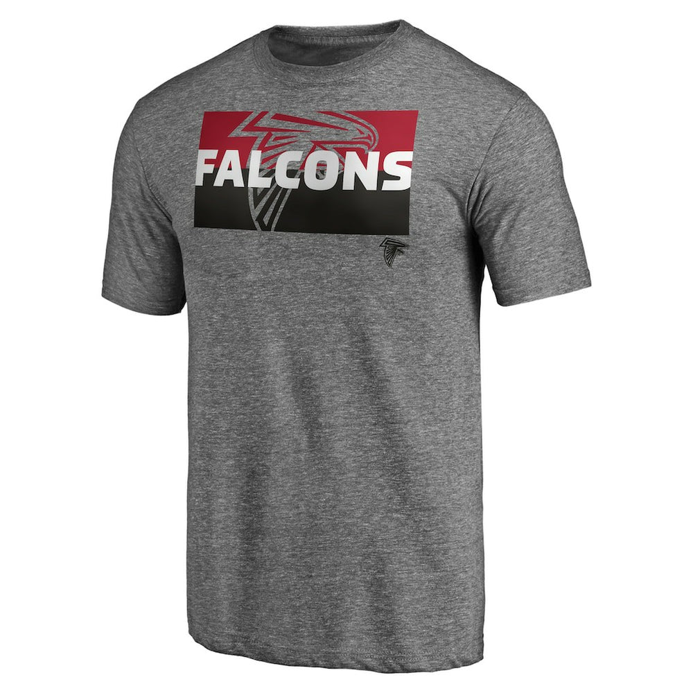 Atlanta Falcons Square Off Tri-Blend T-Shirt - Heather Gray - NFL