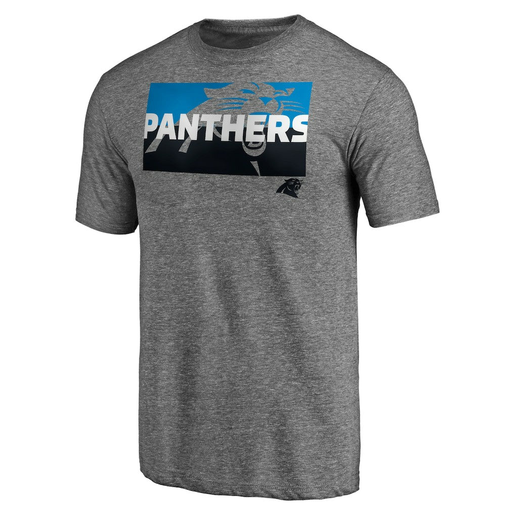 Carolina Panthers Square Off Tri-Blend T-Shirt - Heather Gray - NFL