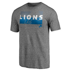 Detroit Lions Square Off Tri-Blend T-Shirt - Heather Gray - NFL
