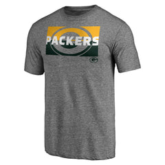 Green Bay Packers Square Off Tri-Blend T-Shirt - Heather Gray - NFL