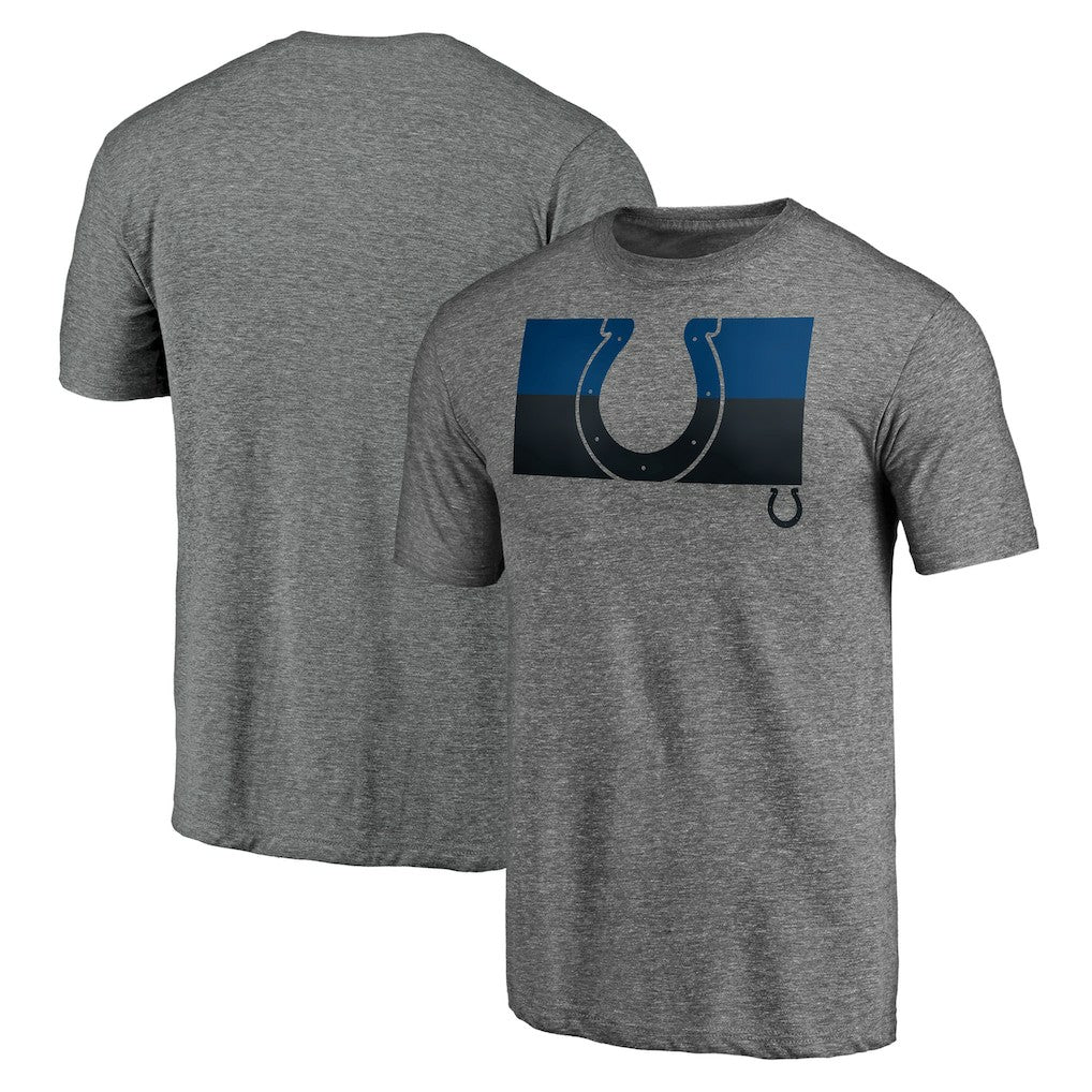 Indianapolis Colts Square Off Tri-Blend T-Shirt - Heather Gray - NFL
