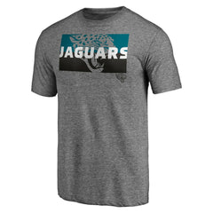 Jacksonville Jaguars Square Off Tri-Blend T-Shirt - Heather Gray - NFL