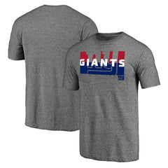 New York Giants Square Off Tri-Blend T-Shirt - Heather Gray - NFL