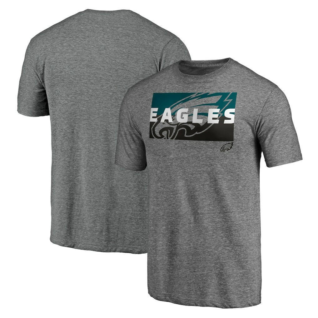 Philadelphia Eagles Square Off Tri-Blend T-Shirt - Heather Gray - NFL