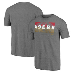San Francisco 49ers Square Off Tri-Blend T-Shirt - Heather Gray - NFL