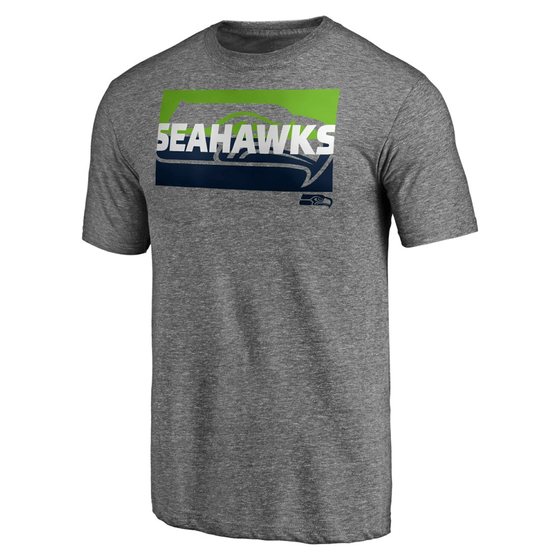Seattle Seahawks Square Off Tri-Blend T-Shirt - Heather Gray - NFL