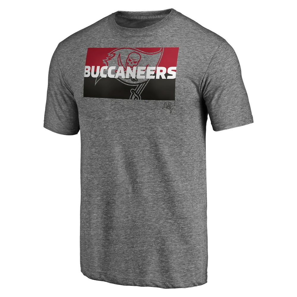 Tampa Bay Buccaneers Square Off Tri-Blend T-Shirt - Heather Gray - NFL