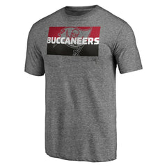 Tampa Bay Buccaneers Square Off Tri-Blend T-Shirt - Heather Gray - NFL