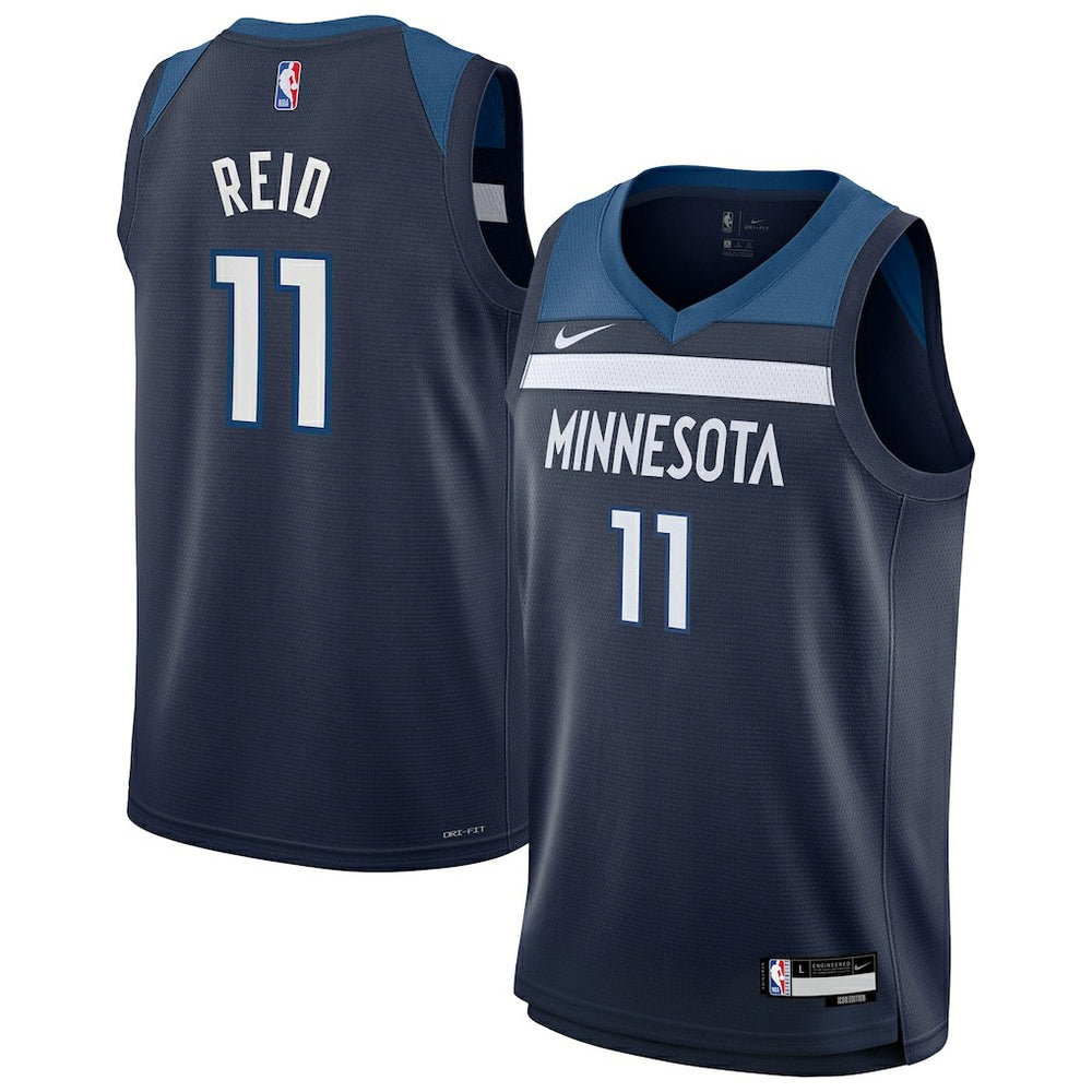 Nike Naz Reid Minnesota Timberwolves Youth Swingman Jersey Icon Edition Navy