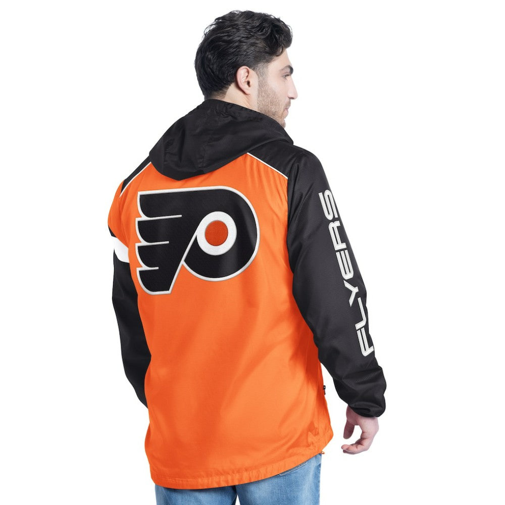 Philadelphia Flyers G-III Sports by Carl Banks Lateral Half-Zip Hoodie Jacket - Orange/Black | NHL discount