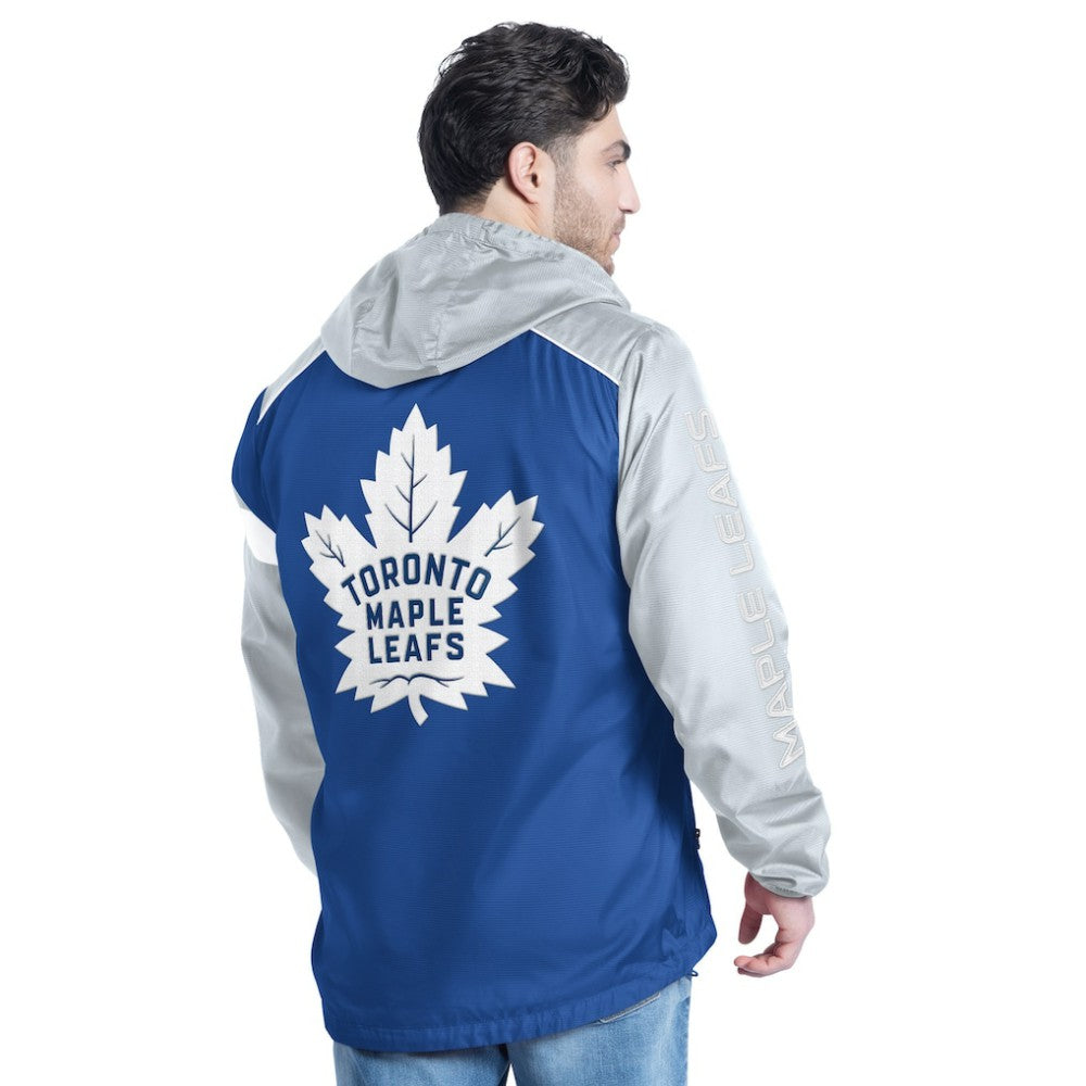 Toronto Maple Leafs G-III Sports by Carl Banks Lateral Half-Zip Hoodie Jacket - Blue/Gray | NHL sale