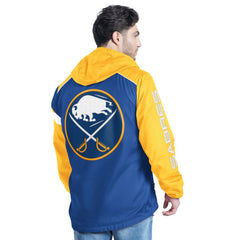 Buffalo Sabres G-III Sports by Carl Banks Lateral Half-Zip Hoodie Jacket - Royal/Gold | NHL discount