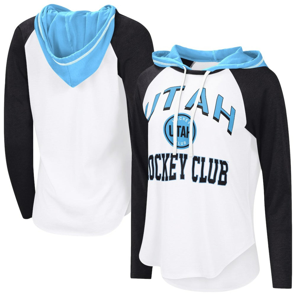 Utah Mammoth G-III 4Her by Carl Banks Women's VIP Raglan Long Sleeve Hoodie T-Shirt - White | NHL discount