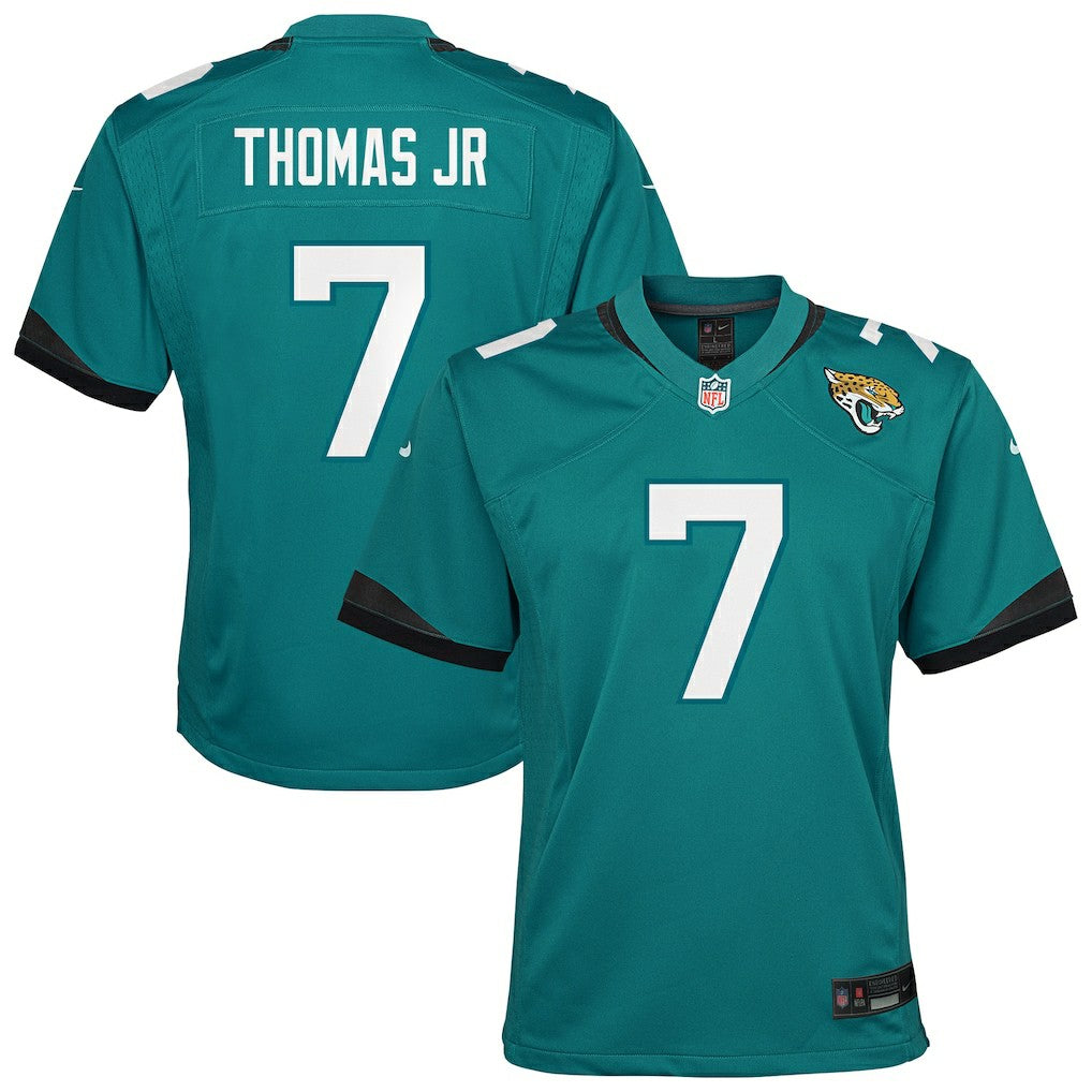 Brian Thomas Jr. Jacksonville Jaguars Youth Team Game Jersey - Teal - Nike
