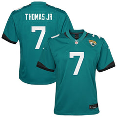 Brian Thomas Jr. Jacksonville Jaguars Youth Team Game Jersey - Teal - Nike