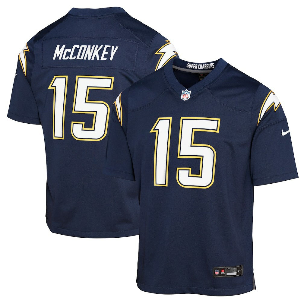 Ladd McConkey Los Angeles Chargers Youth Alternate Super Chargers Game Player Jersey - Navy - Nike
