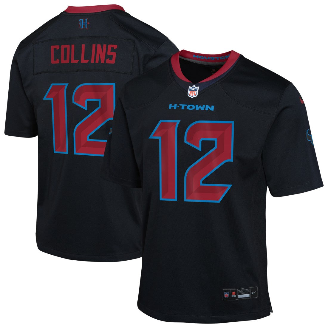Nico Collins Houston Texans Youth Alternate Game Jersey - Navy - Nike