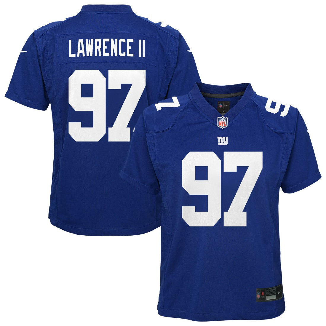 Dexter Lawrence New York Giants Youth Game Jersey - Royal - Nike