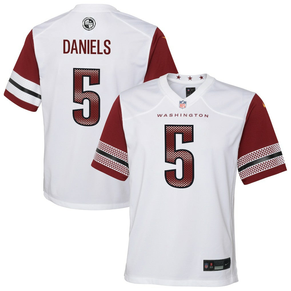 Jayden Daniels Washington Commanders Youth Game Jersey - White - Nike
