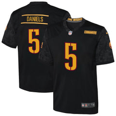 Jayden Daniels Washington Commanders Youth Alternate Game Jersey - Black - Nike