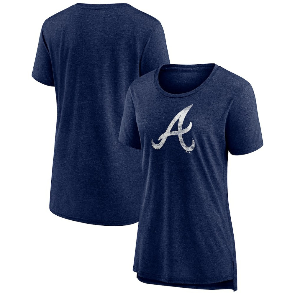 Atlanta Braves Women's Weathered Official Logo Tri-Blend T-Shirt Outlet