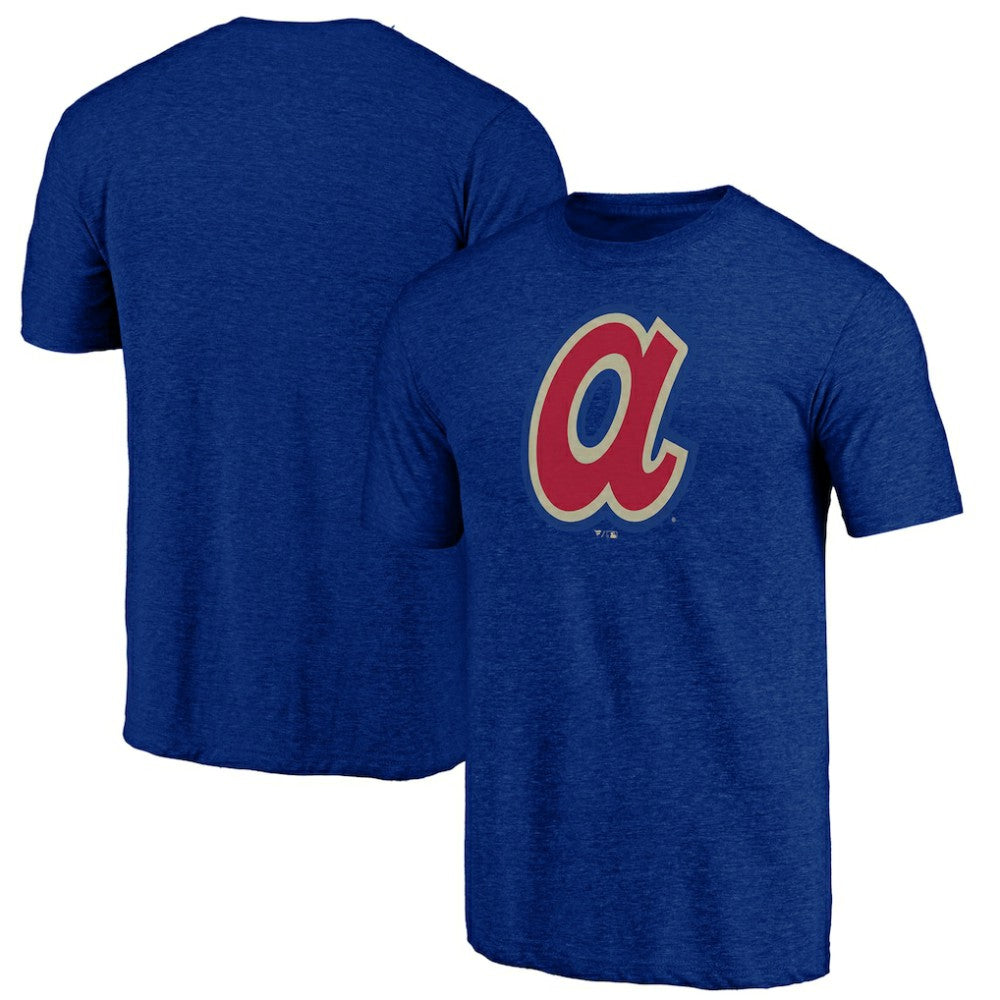 Atlanta Braves Cooperstown Official Logo Tri-Blend T-Shirt Discount