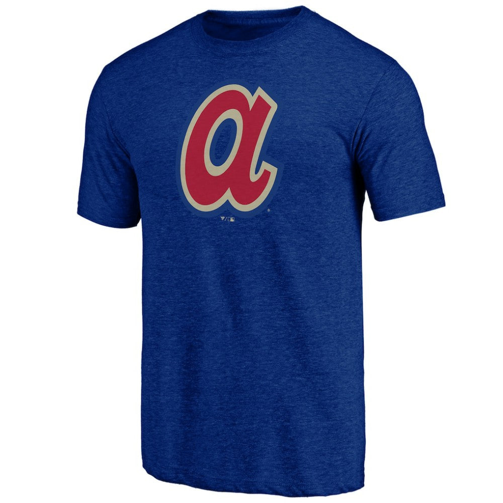 Atlanta Braves Cooperstown Official Logo Tri-Blend T-Shirt Discount