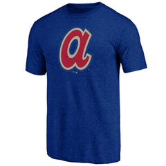 Atlanta Braves Cooperstown Official Logo Tri-Blend T-Shirt Discount