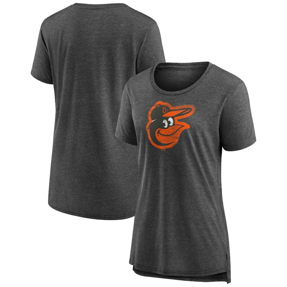 Baltimore Orioles Women's Weathered Official Logo Tri-Blend T-Shirt for sale