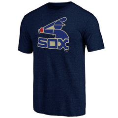 Chicago White Sox Cooperstown Official Logo Tri-Blend T-Shirt Sale