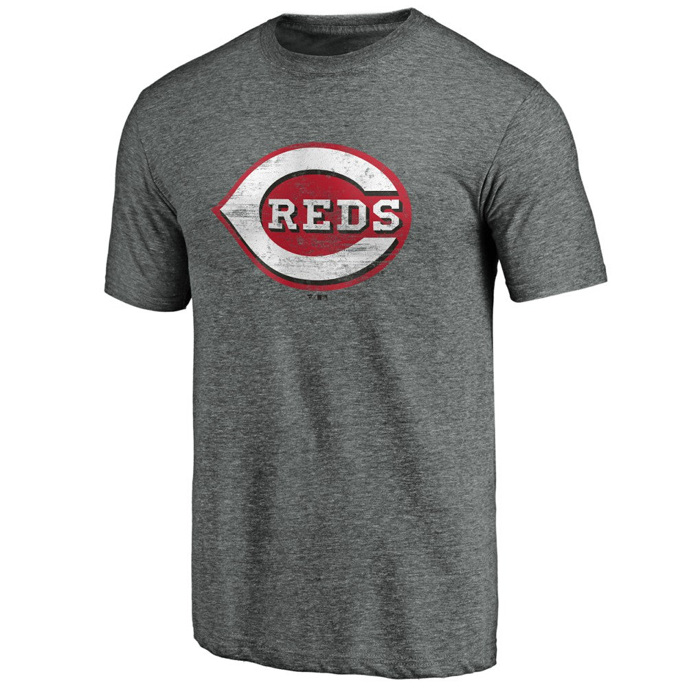 Cincinnati Reds Weathered Official Logo Tri-Blend T-Shirt for sale