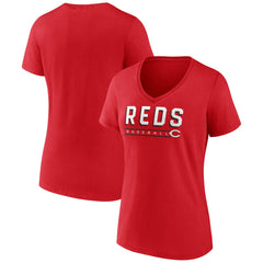 Cincinnati Reds Women's Primary Play V-Neck T-Shirt Online