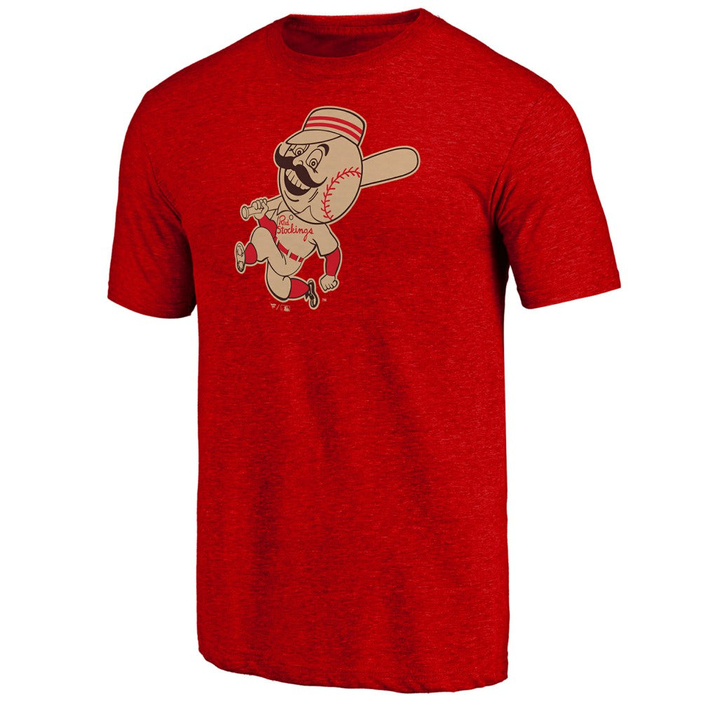 Cincinnati Reds Cooperstown Official Logo Tri-Blend T-Shirt for sale