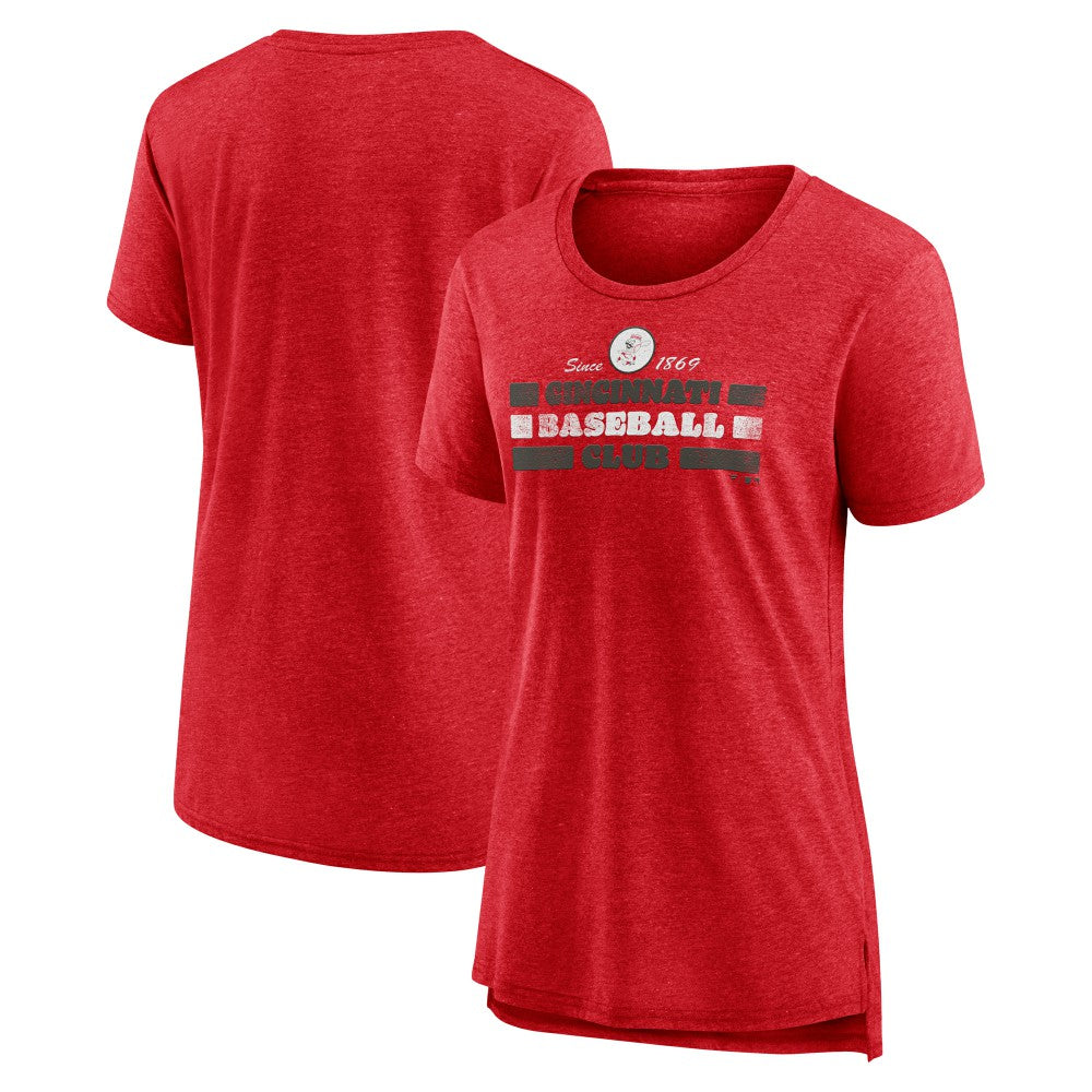 Cincinnati Reds Women's Power Swing Tri-Blend T-Shirt Near Me