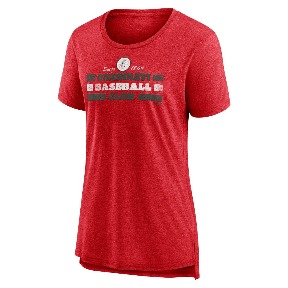 Cincinnati Reds Women's Power Swing Tri-Blend T-Shirt Near Me