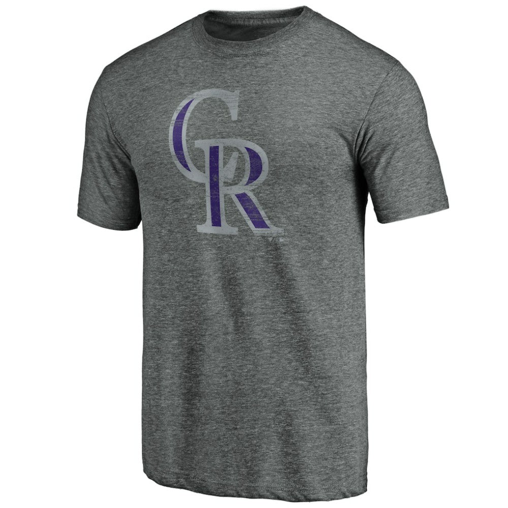 Colorado Rockies Weathered Official Logo Tri-Blend T-Shirt Online
