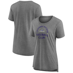 Colorado Rockies Women's Selected First Tri-Blend T-Shirt Outlet